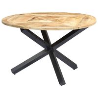 vidaXL Jídelní stůl kulatý 120 x 76 cm masivní mangovníkové dřevo