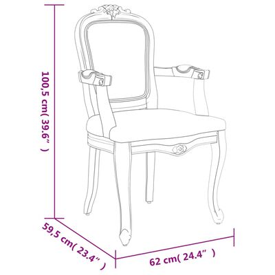 vidaXL Jídelní židle béžová 62 x 59,5 x 100,5 cm len
