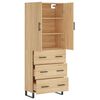 vidaXL Skř&iacute;ň highboard dub sonoma 69,5 x 34 x 180 cm kompozitn&iacute; dřevo