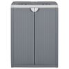 vidaXL Odpadkový koš se 2 dvířky šedý 65 x 45 x 88 cm PP