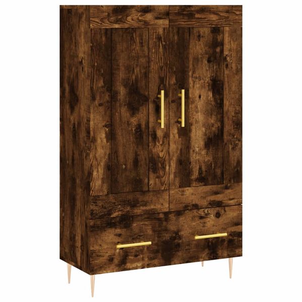 vidaXL Skř&iacute;ň highboard kouřov&yacute; dub 69,5 x 31 x 115 cm kompozitn&iacute; dřevo
