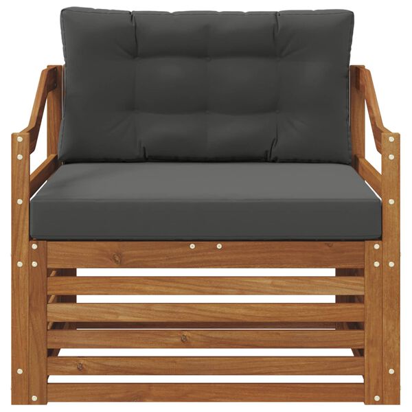 vidaXL Venkovn&iacute; pohovkov&aacute; souprava Masivn&iacute; ak&aacute;tov&eacute; dřevo Př&iacute;rodn&iacute;