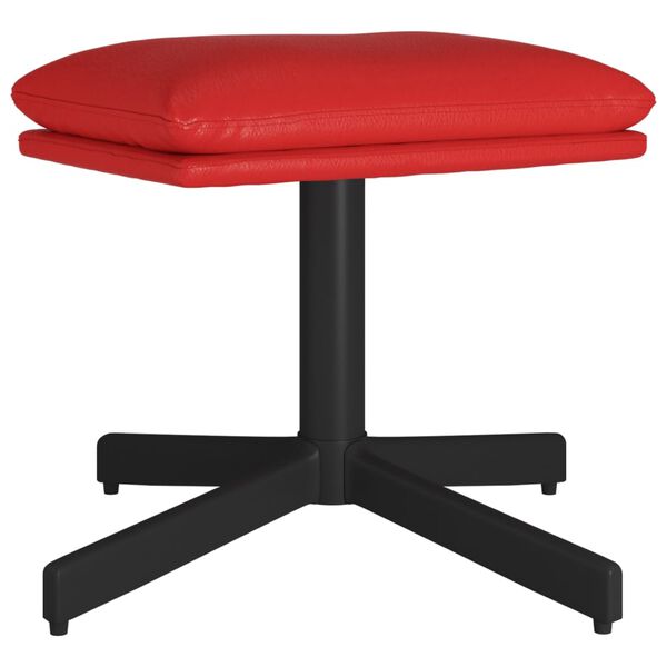 vidaXL Podnožka vínová 60x60x36 cm umělá kůže