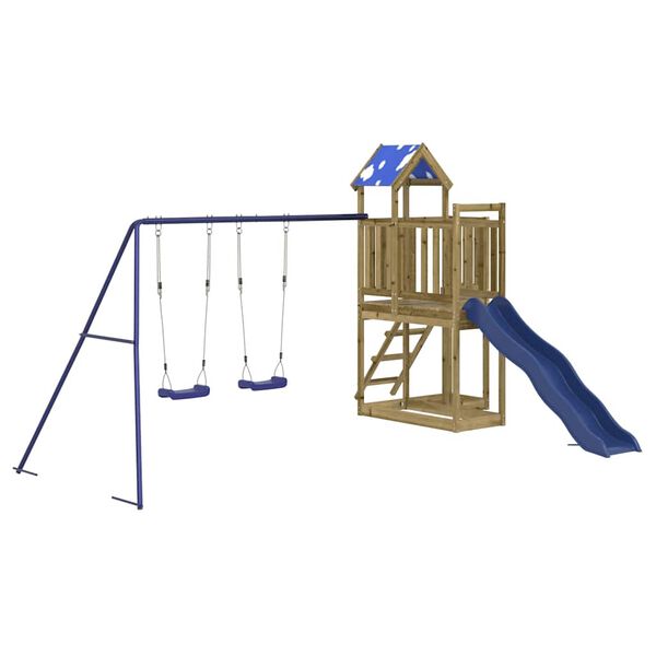 vidaXL Dětsk&eacute; hři&scaron;tě na zahradu impregnovan&eacute; borov&eacute; dřevo