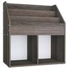 vidaXL Dětsk&yacute; reg&aacute;l na časopisy &scaron;ed&yacute; dub sonoma 71x30x78,5 cm kompozit