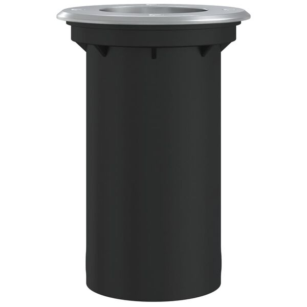 vidaXL Venkovní zemní svítidlo kulaté černé 10,5 x 10,5 cm litý hliník