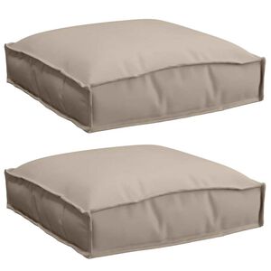 vidaXL Pol&scaron;t&aacute;ř 2 pcs Taupe 40 x 40 x 8 cm Oxford l&aacute;tka
