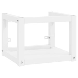 vidaXL N&aacute;stěnn&yacute; koupelnov&yacute; reg&aacute;l pod umyvadlo b&iacute;l&yacute; 40x38x31 cm železo