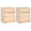 vidaXL Nočn&iacute; stolky 2 ks 40 x 31 x 50 cm masivn&iacute; borov&eacute; dřevo