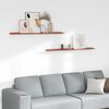 vidaXL N&aacute;stěnn&aacute; polička 2 pcs Červen&aacute; 115 x 9 x 3 cm kompozitn&iacute; dřevo