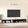 vidaXL Sestava TV skř&iacute;něk N&aacute;stěnn&yacute; 3 pcs Čern&yacute; dub 37 x 35 x 107 cm