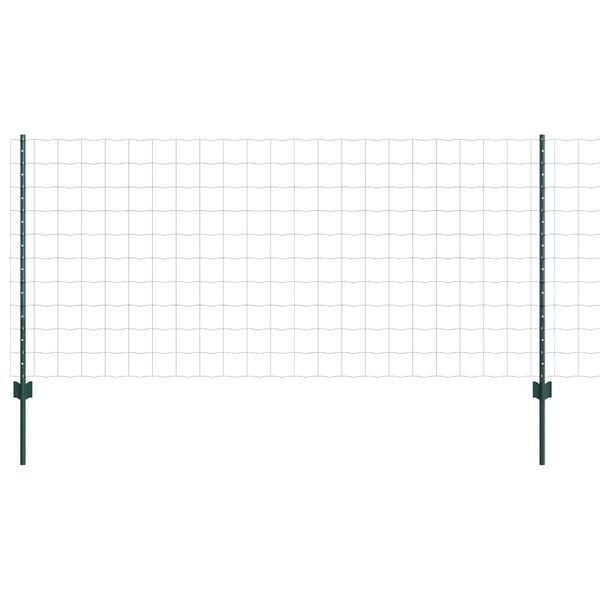 vidaXL Plot a sloupek Zelená 1 x 25 m Ocel