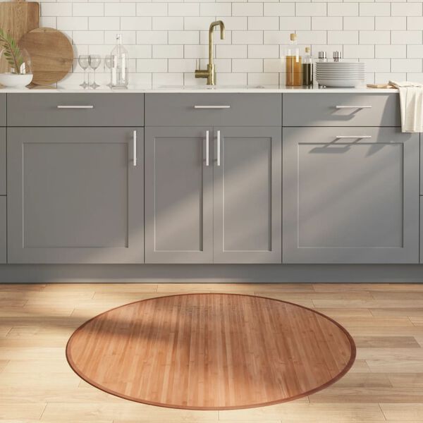 vidaXL Koberec kulat&yacute; př&iacute;rodn&iacute; 100 cm bambus