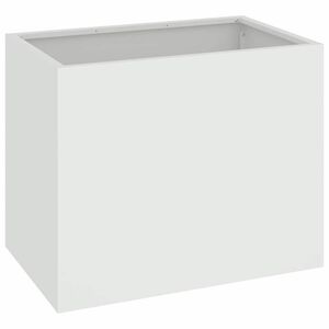 vidaXL Zahradn&iacute; pěstebn&iacute;k B&iacute;l&aacute; 50 x 32 x 40 cm Studen&aacute; v&aacute;lcovan&aacute; ocel