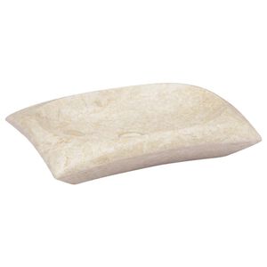vidaXL Umyvadlo kr&eacute;mov&eacute; 50 x 35 x 10 cm mramor