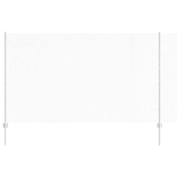 vidaXL Plot s sloupkem Stř&iacute;brn&aacute; 1,4 x 10 m Ocel