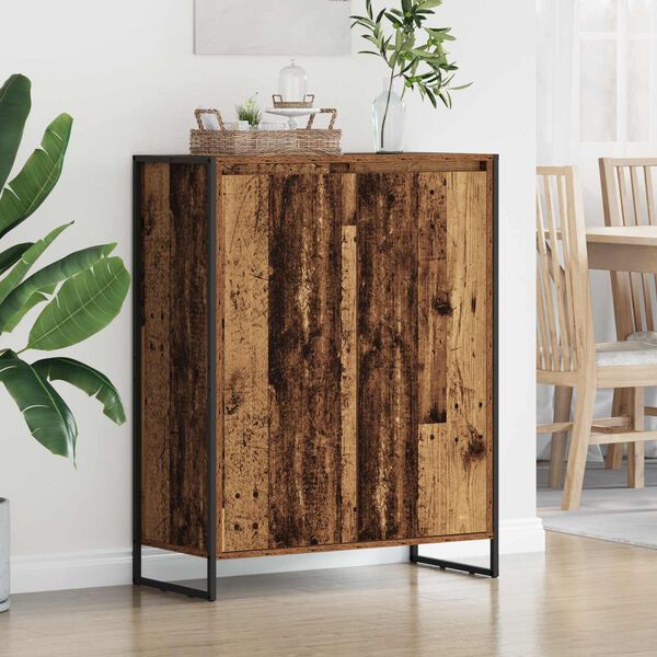 vidaXL Skř&iacute;ň na obuv Star&eacute; dřevo 79 x 36 x 100 cm kompozitn&iacute; dřevo