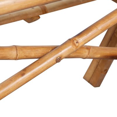 vidaXL Piknikový stůl 120 x 120 x 78 cm bambus