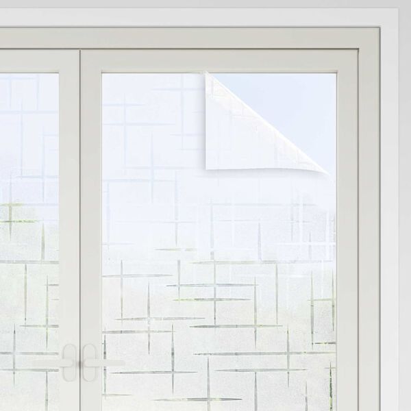 vidaXL Okenní fólie matná hvězdicový vzor 60 x 500 cm PVC