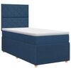 vidaXL Postel boxspring s matrac&iacute; s čelo Modr&aacute; 80 x 200 cm Textil