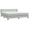vidaXL Box spring postel s matrac&iacute; světle &scaron;ed&aacute; 180x210 cm samet