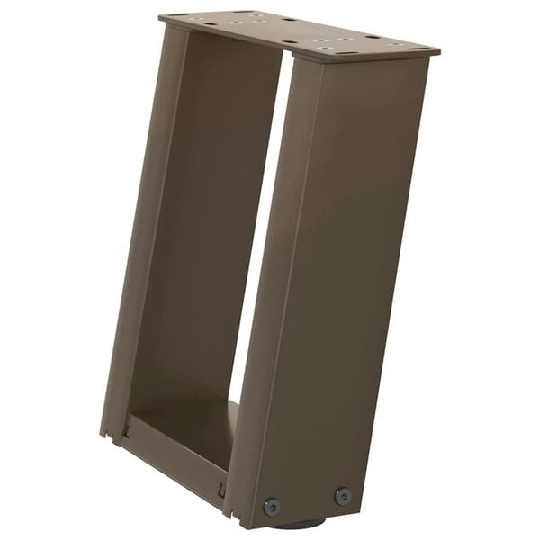 vidaXL Nohy konferenčn&iacute;ho stolku ve tvaru U 2 ks př&iacute;rodn&iacute; ocel 30 x (30-31) cm ocel