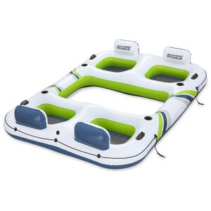 Bestway Hydro-Force plovouc&iacute; ostrov B&iacute;l&aacute;, modr&aacute; a zelen&aacute; 302 x 219 cm