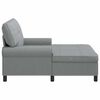 vidaXL Chaise Lounge s pol&scaron;t&aacute;řem Světle &scaron;ed&aacute; 91 x 157 x 91 cm textil