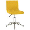 vidaXL Otočn&eacute; j&iacute;deln&iacute; židle 2 ks hořčicově žlut&eacute; samet