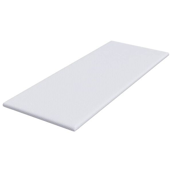 vidaXL Topper na matraci B&iacute;l&aacute; 80 x 200 cm Jacquardov&aacute; tkanina