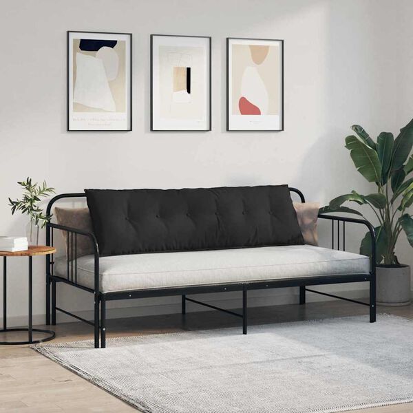 vidaXL Pol&scaron;t&aacute;ř na z&aacute;da Čern&aacute; 160 x 50 cm Mikrovl&aacute;kno