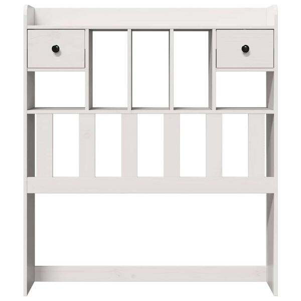 vidaXL Čelo postele s úložným prostorem bílé 75 cm masivní borovice