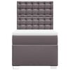 vidaXL Box spring postel s matrací šedá 90x200 cm umělá kůže