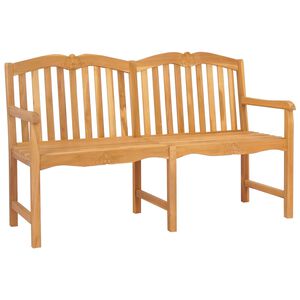 vidaXL Ručně vyřez&aacute;van&aacute; růžov&aacute; lavice 150 x 60,5 x 95 cm Př&iacute;rodn&iacute;