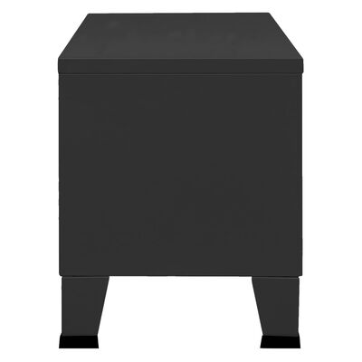 vidaXL Industriální TV skříňka černá 105 x 35 x 42 cm kov