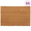 vidaXL Rohožky před dveře 5 ks př&iacute;rodn&iacute; 40 x 60 cm kokosov&eacute; vl&aacute;kno
