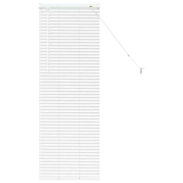 vidaXL Žaluzie na okno se záclonami Bílá Hliník