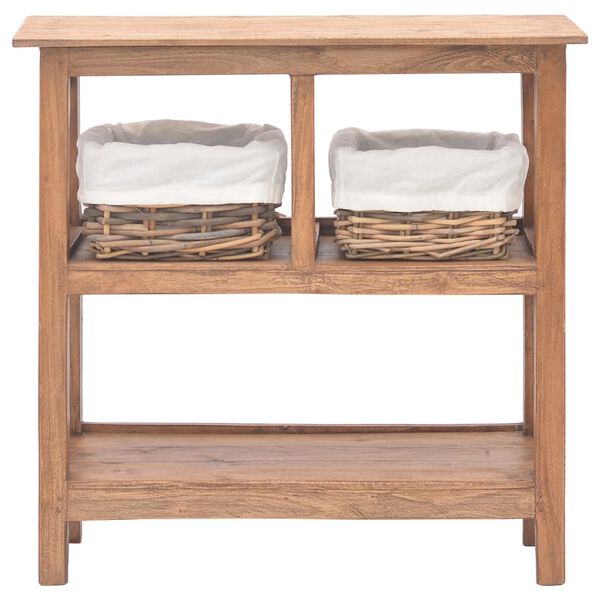 vidaXL Konzolový stolek masivní mahagonové dřevo 69 x 28 x 70 cm