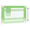 vidaXL Dětská zábrana k postýlce zelená 100 x 25 cm textil