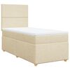 vidaXL Box spring postel s matrac&iacute; kr&eacute;mov&aacute; 100 x 200 cm textil