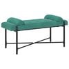 vidaXL Lavice s knofl&iacute;ky a pol&scaron;t&aacute;ři Tyrkysov&aacute; 110 x 40 x 46 cm Samet