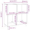 vidaXL Skř&iacute;ňka na LP desky b&iacute;l&aacute; 84,5 x 38 x 89 cm kompozitn&iacute; dřevo