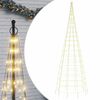 vidaXL LED v&aacute;nočn&iacute; stromek 550 tepl&yacute;ch b&iacute;l&yacute;ch LED diod 300cm