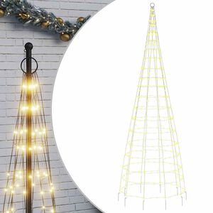 vidaXL LED v&aacute;nočn&iacute; stromek 550 tepl&yacute;ch b&iacute;l&yacute;ch LED diod 300cm