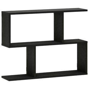 vidaXL N&aacute;stěnn&aacute; polička Čern&yacute; dub 72 x 17 x 55,5 cm Kompozitn&iacute; dřevo