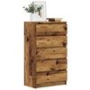 vidaXL Z&aacute;suvkov&aacute; komoda old wood 60 x 36 x 103 cm kompozitn&iacute; dřevo