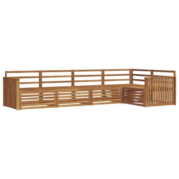 vidaXL Venkovn&iacute; pohovkov&aacute; souprava 5 pcs Př&iacute;rodn&iacute;