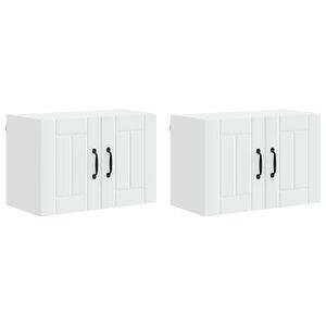 vidaXL Kryc&iacute; deska myčky na n&aacute;dob&iacute; Lucca 2 pcs B&iacute;l&aacute; 60 x 31 x 40 cm