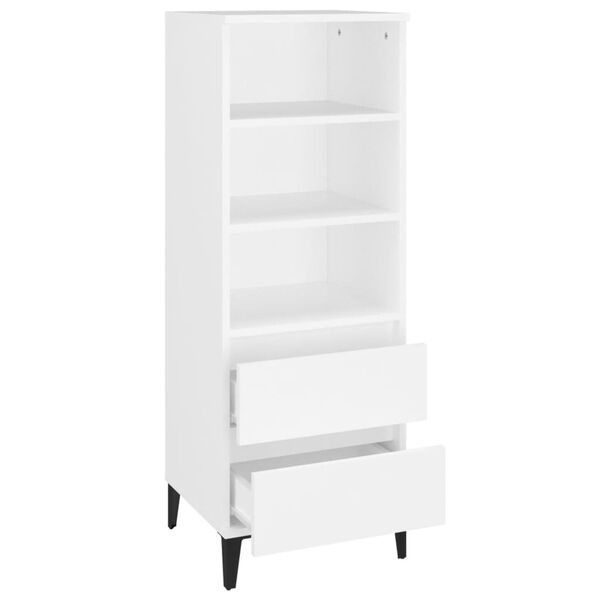 vidaXL Skříň highboard bílá 40 x 36 x 110 cm kompozitní dřevo