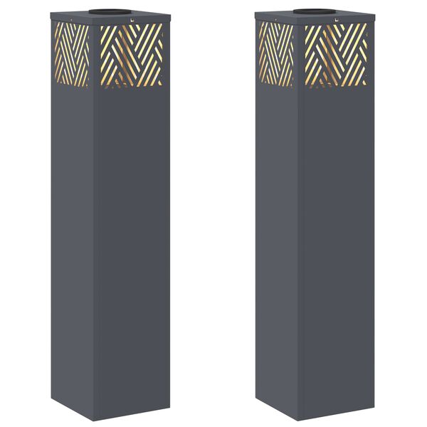 vidaXL Sol&aacute;rn&iacute; LED Cestovn&iacute; Světlo 2 pcs Antracit